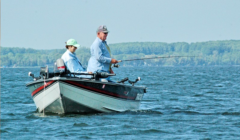 Fishing on Big Manistique Lake